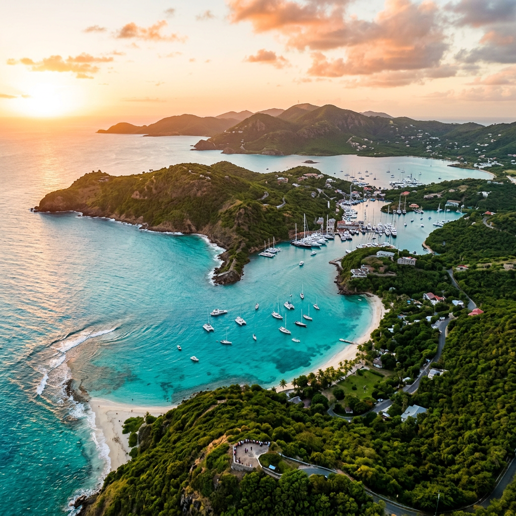 Aerial view of Antigua